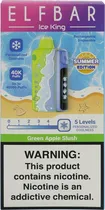 Vape Descartável Elf Bar Ice King - Green Apple Slush 40000 Puffs