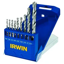 Jogo de Brocas de Aço Rápido Irwin 1865314 – 15 Peças