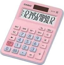 Calculadora Compacta Casio MX-12B Pink Light White