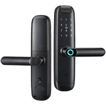Fechadura Elétrica Satellite SL-75 - Impressão Digital/Código Secreto/Cartão Ic - Preto