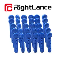 Lancetas Simples Rightlance para Teste de Glicemia / 30GI / 50 PCS - Azul