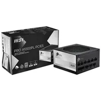 Fonte de Alimentação MSI Pro A1000PL 1000W ATX / Modular / 80 Plus Platinum (ATX 3.1)