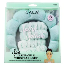 Cala Kit Diademas Y Muñequeras Spa Verde c/3 69136