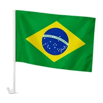 Bandeira Brasileira para Ventanilla de Auto 45X31CM