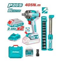 Combo 2 Em 1 Kit Total TOSLI23056 Chave de Impacto 40NM + Lanterna – com Acessórios / Maleta