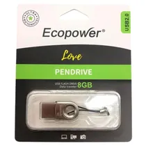 Pendrive Ecopower Love 8GB USB 2.0 Gray