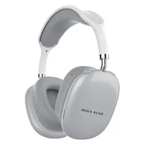 Fone de Ouvido Megastar HPV04BTS - Bluetooth - Prata/Branco