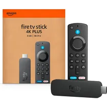Adaptador Multimidia Media Player Amazon Fire TV Stick 4K Plus com Alexa / 8GB / Wi-Fi 6 - Preto