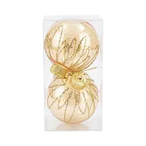 Conjunto de Bolas de Natal Oriente MG250564 11CM 2 Peças