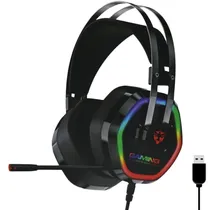Auricular Satellite AE-305 USB RGB- Negro