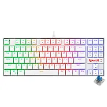 Teclado Gamer Mecânico Redragon K552W-RGB Kumara USB / RGB / Inglês - Branco