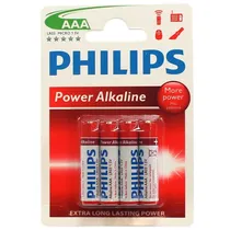 Pilha Alcalina Philips AAA LR03-P4B Con 4 Unidads