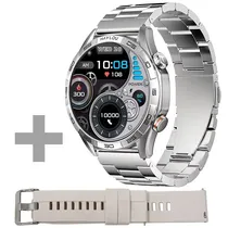Relógio Haylou Solar 5 HF004 com Bluetooth - Prata + Pulseira