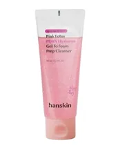 Hanskin Pink Lotus PDRN Hyaluron Prep Gel To Foam Cleanser