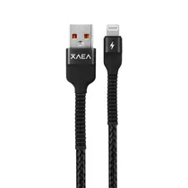 Cabo Xaea Hulk MOD2080 - USB/Lightning - 1 Metro - Nylon - Preto