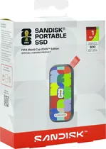 SSD 1TB Externo Portatil Sandisk Fifa Wolrd Cup 2026 USB-A /USB-C 800MB/s SDSSDE30F-1T00-G25