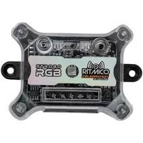 Kit Controlador Central Ajk Strobo RGB Ritmico Celebration 15 Years - 9/16V - 6 Faróis 3W - com Controle - para 5000 Faróis - Transparente