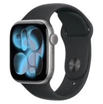 Apple Watch Series 11 MEV04LW/A Caixa Alumínio 46MM Cinza Espacial - Esportiva Preto s/M