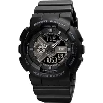 Relogio Masculino Analógico e Digital Hummer WH2-224238 - Preto