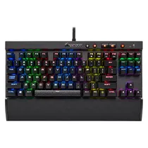 Teclado Gamer Corsair K65 Rapidfire CH-9110014-SP RGB USB Espanhol - Preto