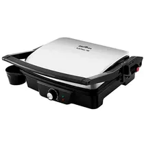 Grill Britânia Press 180 1.830 Watts com Abertura 180° 220V ~ 50/60 HZ - Prata/Preto