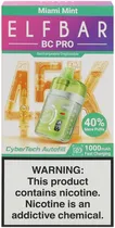 Vape Descartável Elf Bar BC Pro Miami Mint 45000 Puffs