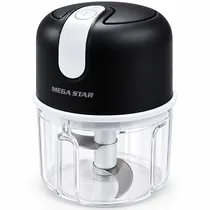 Mini Processador de Alimentos Megastar NDJ203N 250ML Portátil - Preto