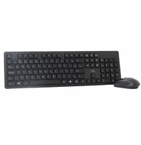 Teclado USB Mtek KM-5239B-PT com Mouse Sem Fio Layout Português
