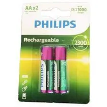 Pilha Recarregável Philips AA 2500MAH Con 2 (Iva)