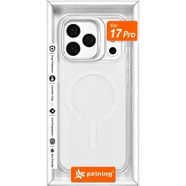 Capa Protetora Peining Sparkle CPJ2-2 Magsafe para iPhone 17 Pro - Branco