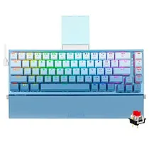 Teclado Gamer Mecânico Redragon K641B-BW-RGB Shaco USB / RGB / Red / Inglês - Azul
