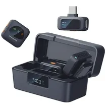 Microfone para Celular Satellite A-MK205 Sem Fio - Preto