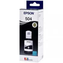 Tinta Epson T504 120 C13T03N12A para Impressoras Eco Tank - Preto