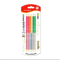 KR973370 Lapices Trio de Colores Duo 6NEON+6METALICO