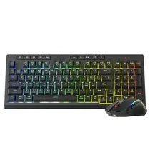 Kit Mouse e Teclado Redragon S141 - 7200 Dpi - Inglês - Preto