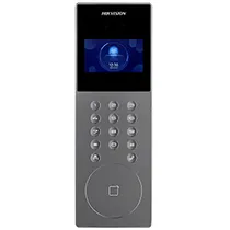 Vídeo Porteiro Hikvision DS-KD9203-E6 IP Door Satation Acesso Facial - Cinza