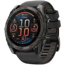 Relógio Garmin Fenix 8 Amoled Sapphire 010-02905-20 51 MM com GPS/Wi-Fi - Preto/Cinza