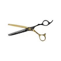 Tesoura Desbastadora JRL Professional Preto e Dourado 6.5" 6060