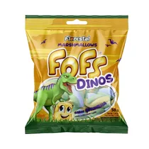 Dulce Marshmallows Florestal Fofs Dinosaurios Vainilla 220G 024336*