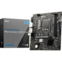 Placa Mãe MSI Pro H610M-G Wi-Fi LGA 1700 DDR5