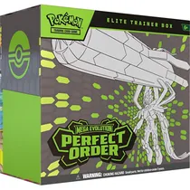 Caixa Treinadora de Elite Mega Evolução Ordem Perfeita do Jogo de Cartas Pokémon