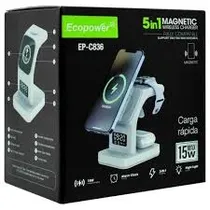 Power Bank Ecopower EP-C836 Wireless 5 En 1