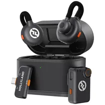 Microfone Sem Fio Hollyland Lark M2S Mini Combo com USB-C - Space Gray