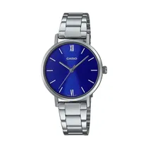 Casio Reloj Fem LTP-VT02D-2AUDF Azul/Plateado + Estuche