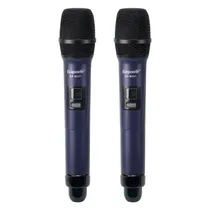 Ecopower Microfono Inalambrico EP-M301 2MIC/Recargable/Negro