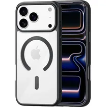 Capinha para iPhone 17 Pro Max Magsafe - Transparente/Preto