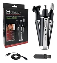 Barbeador Surker SK-118 3EN1 Preto/Prata Bivolt