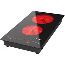 Fogão Elétrico Mox MO-KIC04 - 3200W - 2 Bocas - Infravermelho - 220V 50/60HZ - Preto