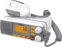 Rádio VHF Marítimo Classe D - Uniden UM385 - Branco - Homologado