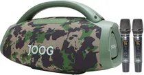 Speaker Joog One Hifi JOF-01 250WRMS Auracast Bluetooth TWS (2X Microfones) - Camuflagem